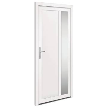 Front Door White 98x208 cm PVC