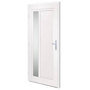 Front Door White 98x208 cm PVC