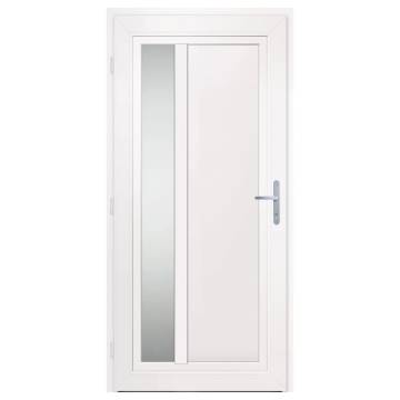 Front Door White 98x208 cm PVC