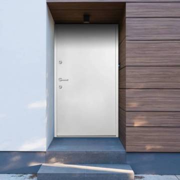 Front Door White 100x200 cm Aluminium