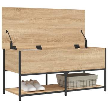 Storage Bench Sonoma Oak 100x42.5x47 cm Engineered Wood