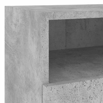 TV Wall Cabinet Concrete Grey 40x30x30 cm Engineered Wood