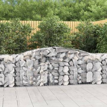 Arched Gabion Baskets 25 pcs 400x50x80/100 cm Galvanised Iron