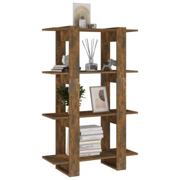 Book Cabinet/Room Divider Smoked Oak 80x30x123.5 cm