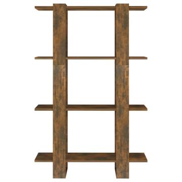 Book Cabinet/Room Divider Smoked Oak 80x30x123.5 cm