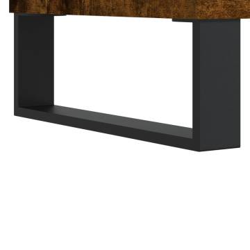 TV Cabinet Smoked Oak 150x36x30 cm Engineered Wood