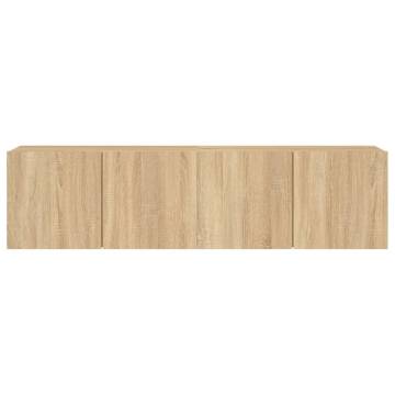 TV Cabinets Wall-mounted 2 pcs Sonoma Oak 80x30x41 cm