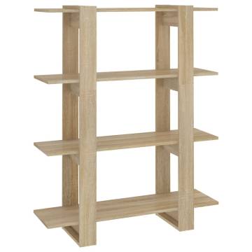 Book Cabinet/Room Divider Sonoma Oak 100x30x123.5 cm