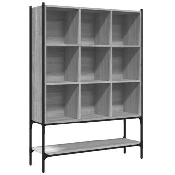 Bookcase Grey Sonoma 102x30x141.5 cm Engineered Wood