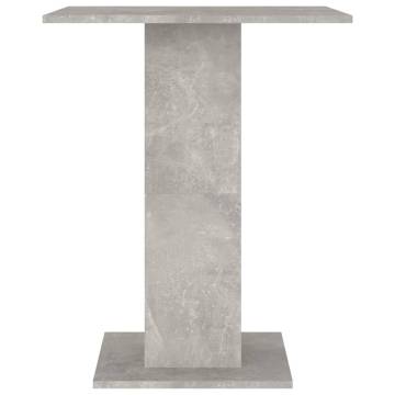 Bistro Table Concrete Grey 60x60x75 cm Engineered Wood