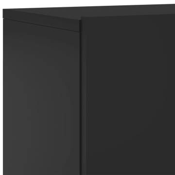 TV Cabinets Wall-mounted 2 pcs Black 60x30x41 cm