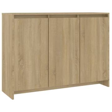 Sideboard Sonoma Oak 102x33x75 cm Engineered Wood