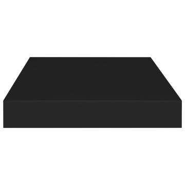 Floating Wall Shelves 4 pcs Black 40x23x3.8 cm MDF