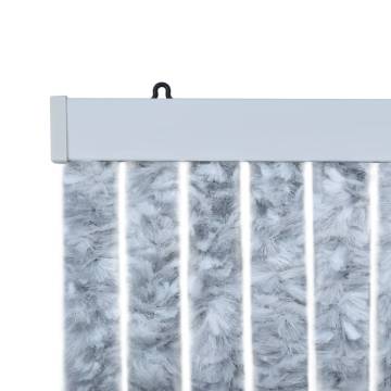 Insect Curtain White and Grey 56x185 cm Chenille