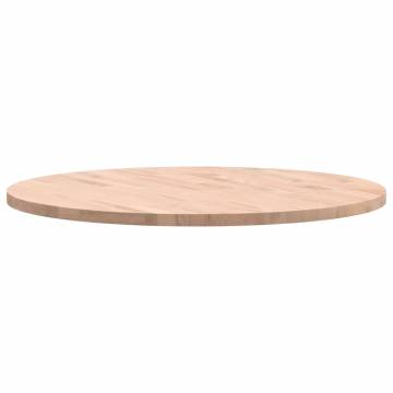 Table Top Ø80x2.5 cm Round Solid Wood Beech