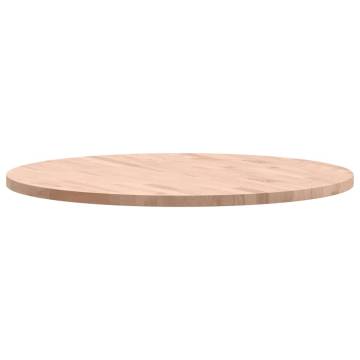 Table Top Ø80x2.5 cm Round Solid Wood Beech