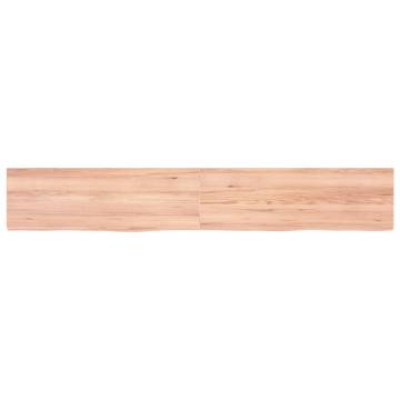 Bathroom Countertop Light Brown 180x30x(2-4)cm Treated Solid Wood