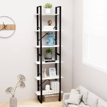 Storage Shelf White 60x30x210 cm Engineered Wood