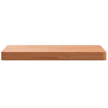 Table Top 50x50x4 cm Square Solid Wood Beech