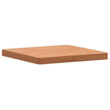 Table Top 50x50x4 cm Square Solid Wood Beech