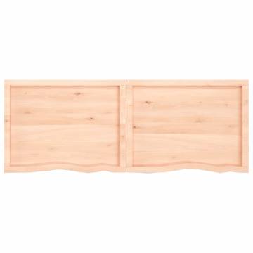 Bathroom Countertop 160x60x(2-6) cm Untreated Solid Wood