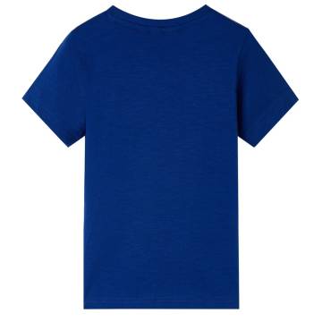 Kids' T-shirt with Short Sleeves Dark Blue 104