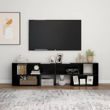 TV Cabinet Black 149x30x52 cm Engineered Wood