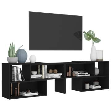 TV Cabinet Black 149x30x52 cm Engineered Wood