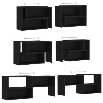 TV Cabinet Black 149x30x52 cm Engineered Wood