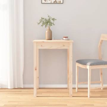 Dining Table 55x55x75 cm Solid Wood Pine