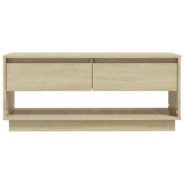 TV Cabinet Sonoma Oak 102x41x44 cm Engineered Wood