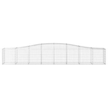 Arched Gabion Basket 400x50x60/80 cm Galvanised Iron