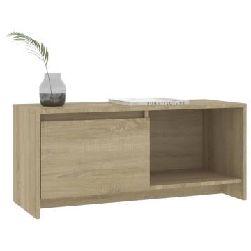 TV Cabinet Sonoma Oak 90x35x40 cm Engineered Wood