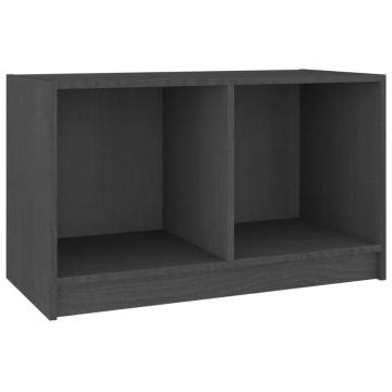 TV Cabinet Grey 70x33x42 cm Solid Pinewood