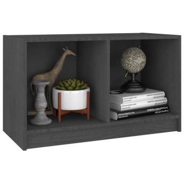 TV Cabinet Grey 70x33x42 cm Solid Pinewood