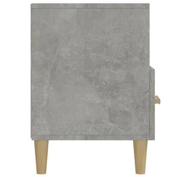 TV Cabinet Concrete Grey 102x36x50 cm Engineered Wood