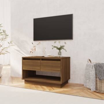 TV Cabinet Brown Oak 70x41x44 cm Engineered Wood