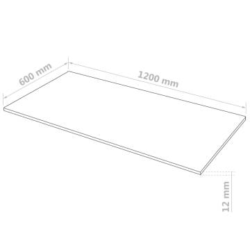 4 pcs MDF Sheets Rectangular 120x60 cm 12 mm