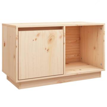 TV Cabinet 74x35x44 cm Solid Wood Pine