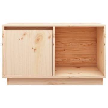 TV Cabinet 74x35x44 cm Solid Wood Pine