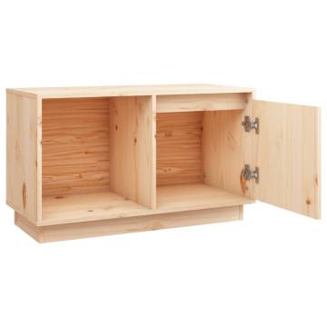 TV Cabinet 74x35x44 cm Solid Wood Pine