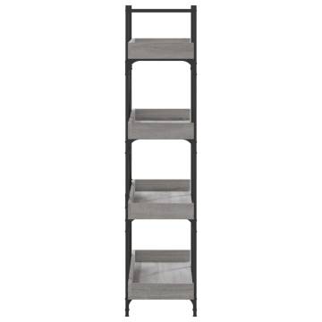 Bookcase 4-Tier Grey Sonoma 100x33x145.5 cm Engineered Wood