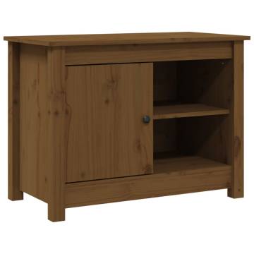 TV Cabinet Honey Brown 70x36.5x52 cm Solid Wood Pine