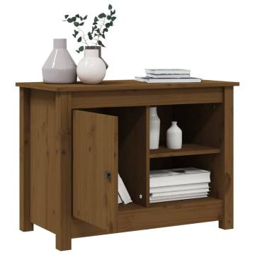 TV Cabinet Honey Brown 70x36.5x52 cm Solid Wood Pine