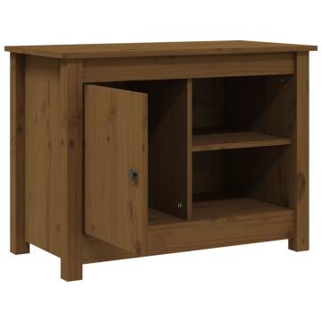 TV Cabinet Honey Brown 70x36.5x52 cm Solid Wood Pine