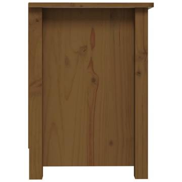 TV Cabinet Honey Brown 70x36.5x52 cm Solid Wood Pine