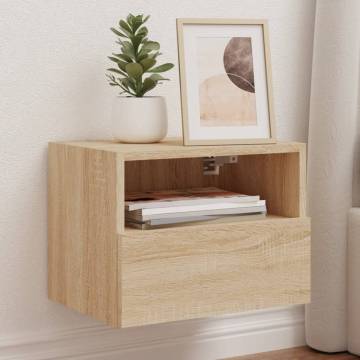 TV Wall Cabinet Sonoma Oak 40x30x30 cm Engineered Wood