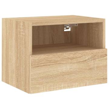 TV Wall Cabinet Sonoma Oak 40x30x30 cm Engineered Wood