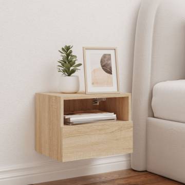 TV Wall Cabinet Sonoma Oak 40x30x30 cm Engineered Wood