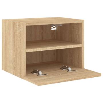 TV Wall Cabinet Sonoma Oak 40x30x30 cm Engineered Wood